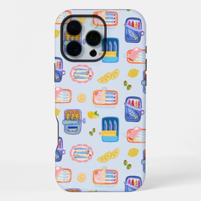 Coque iPhone Sardines et citrons (Verso)