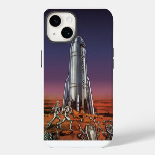 Coque Pour iPhone 14 Science-fiction vintage, astronautes extraterrestr