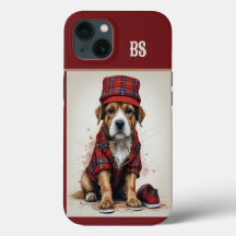 scottish landlord chien en kilt et casquette