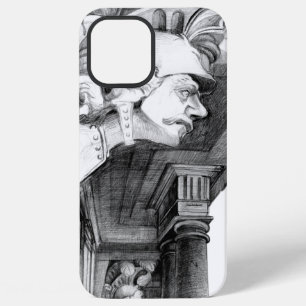 Coque iPhone 12 Pro Max Sculpture de château Art au crayon