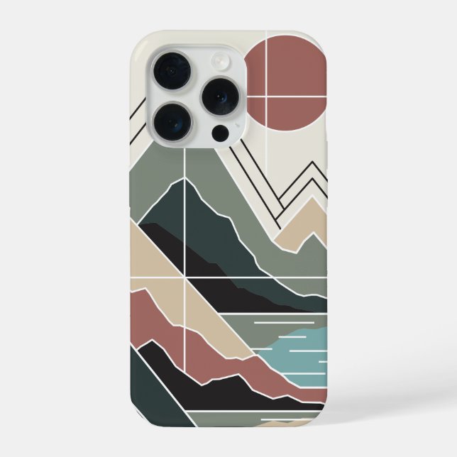 Coque iPhone Serene Peaks (Verso)