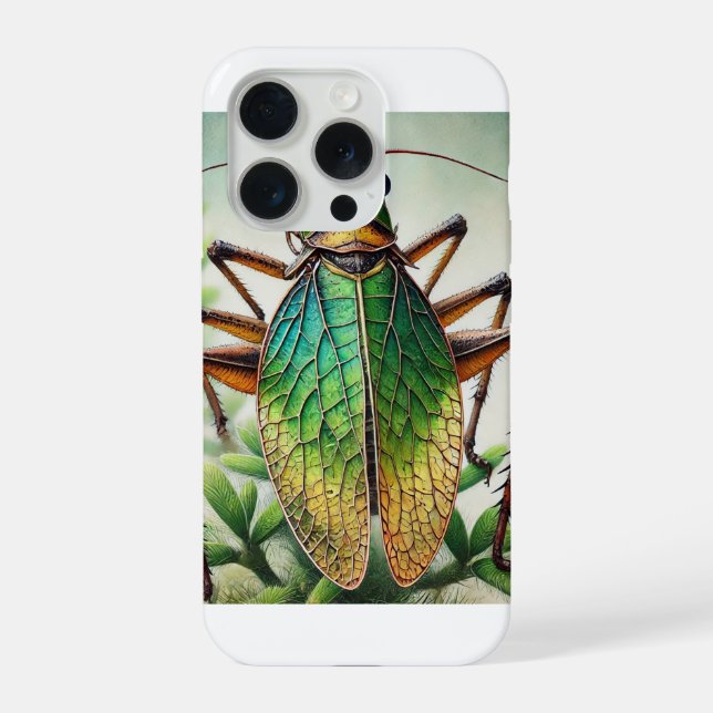 Coque iPhone Shield Backed Katydid 230924IREF220 - Watercolor (Verso)