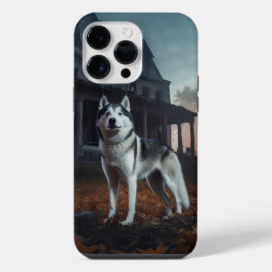 Coque Pour Pour iPhone 14 Pro Max Sibérie Husky Halloween effraie