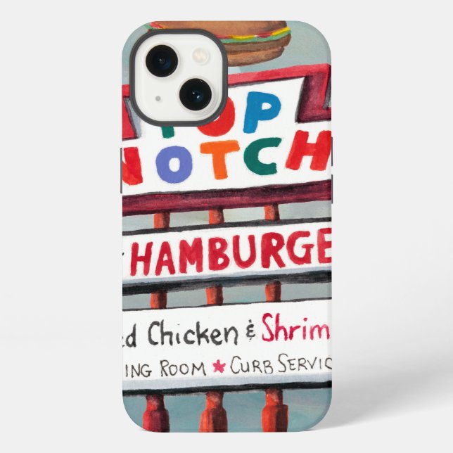 Coque iPhone Signe d'aliments de préparation rapide (Verso)