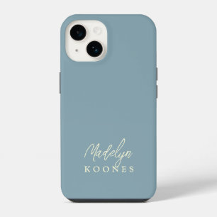 Coque Pour iPhone 14 Simple Moderne Écriture de Nom Style Poussiéreux B