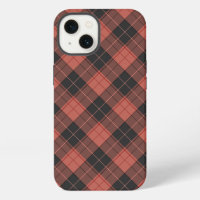 Simple motif tartan en rouge