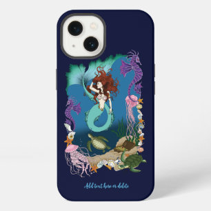 Etui iPhone 13 Sirène Mystique Océan Fantastique Vie Bleue de la