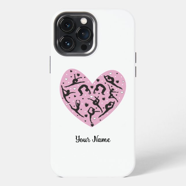 Coque iPhone Sleek Rhythmic Gymnastics Personalized Phone Case (Verso)