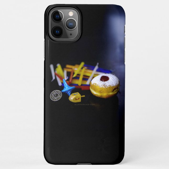Coque iPhone SlipperyJoe Hanukkah symbolic still life holiday e (Dos)