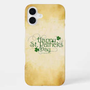 Coque iPhone 16 Plus SlipperyJoe's Joyeuse fête de la Saint-Patrick Iri