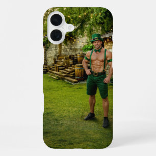 Coque iPhone 16 Plus SlipperyJoe's Saint Patrick's Day déguisement fest