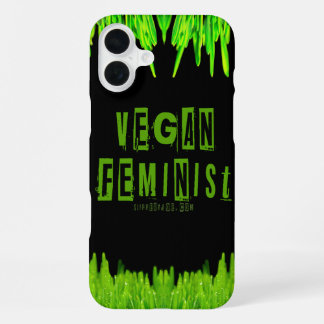 Coque iPhone 16 Plus SlipperyJoe's veganisme féministe attention-grabbi