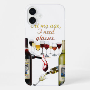 Coque iPhone 16 Plus SlipperyJoe's Vins Verres de raisins fermentés vin