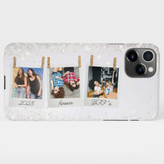 Coque iPhone 11Pro Max Snaps Polaroid mignon Photo Collage Friends BFF's