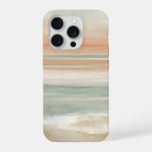 Soft Tide Horizon – Abstract Coastal Pastel
