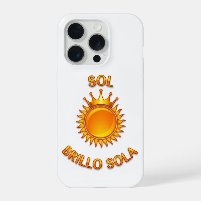 Coque iPhone Sol Brillo Sola iPhone Case – Inspirational Logo P (Verso)
