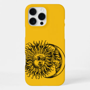Coque iPhone 16 Pro Max Soleil médiéval et lune
