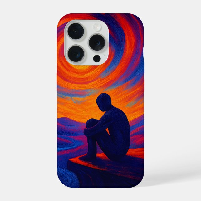 Coque iPhone Solitude Under the Sun Vibrant Abstract (Verso)