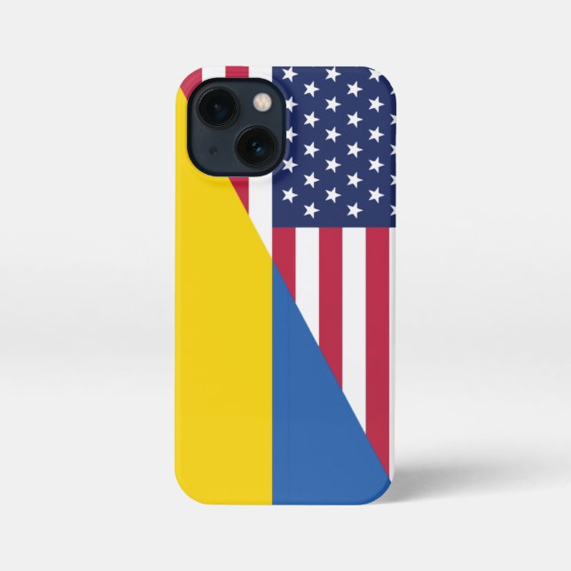 Coque iPhone Soutien américain à l'Ukraine Sherpa Blanket (Verso)