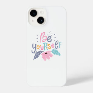 Coque Pour iPhone 14 Soyez vous-même Fleurs Pastel