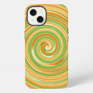 Etui iPhone 13 Spirale de couleurs d'agrumes amusantes
