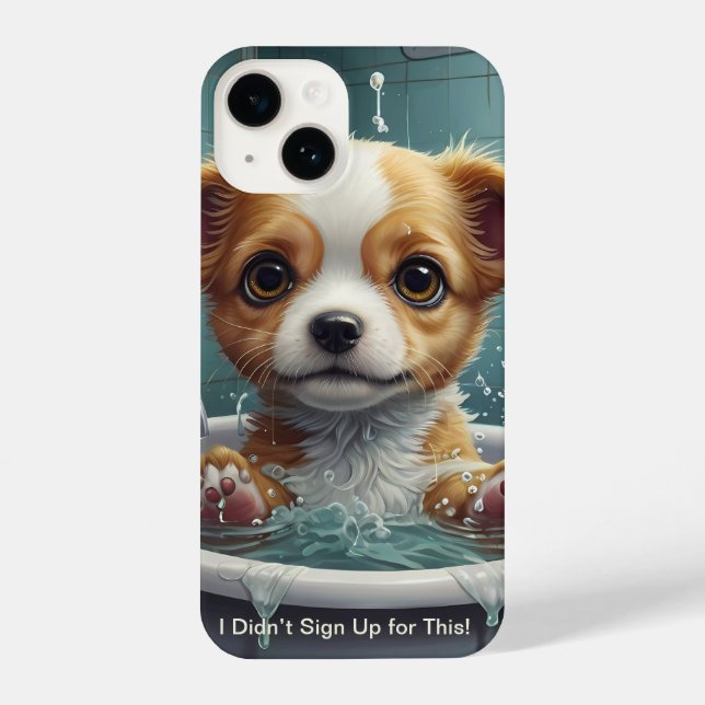 Coque iPhone Splish Splash Cute Funny Posters avec citations (Verso)