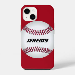 Coque Pour iPhone 14 sports de baseball ajouter votre texte personnalis