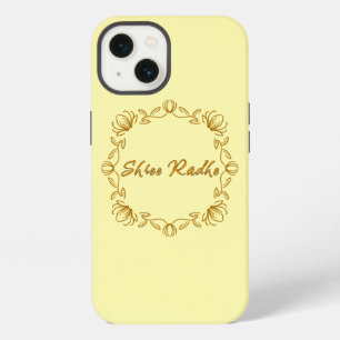 Etui iPhone 13 Sri Radhe - belle florale - Hare Krishna
