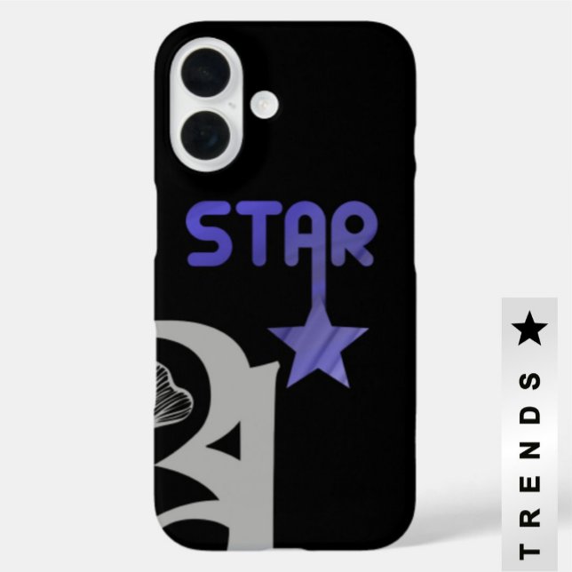 COQUE IPHONE STAR Trend Abstrait Lavender Violet (Créateur téléchargé)