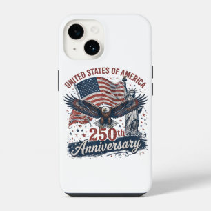Coque Pour iPhone 14 Statue de la Liberté aigle chauve 250e anniversair