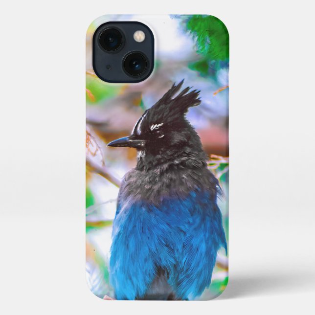 Coque iPhone Steller's Jay - Photographie originale (Verso)