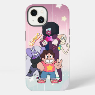 Etui iPhone 13 Steven Universe   Pose du groupe Crystal Gem