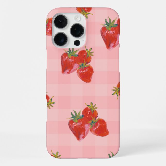 Coque iPhone Strawberry Aesthetic Case | Fresh Fruit Vibes (Verso)