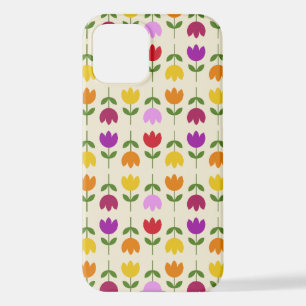 Coque iPhone 12 Style scandinave coloré sur Crm Flower Motif
