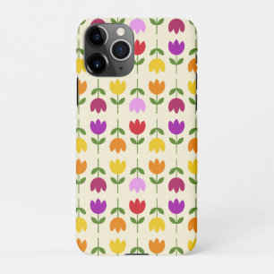 Coque iPhone 11Pro Style scandinave coloré sur Crm Flower Motif
