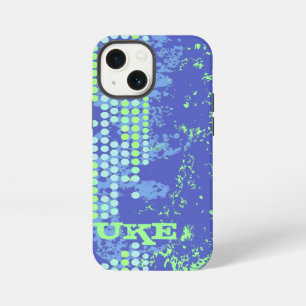 Etui iPhone 13 Mini style surf bleu vert