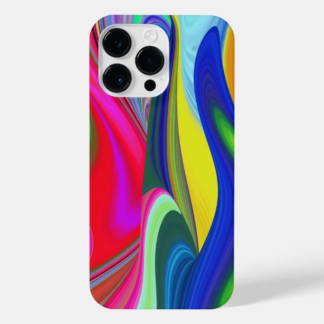 Coque iPhone Summerrainbow, Rainbowart 3D Abstrait (Verso)