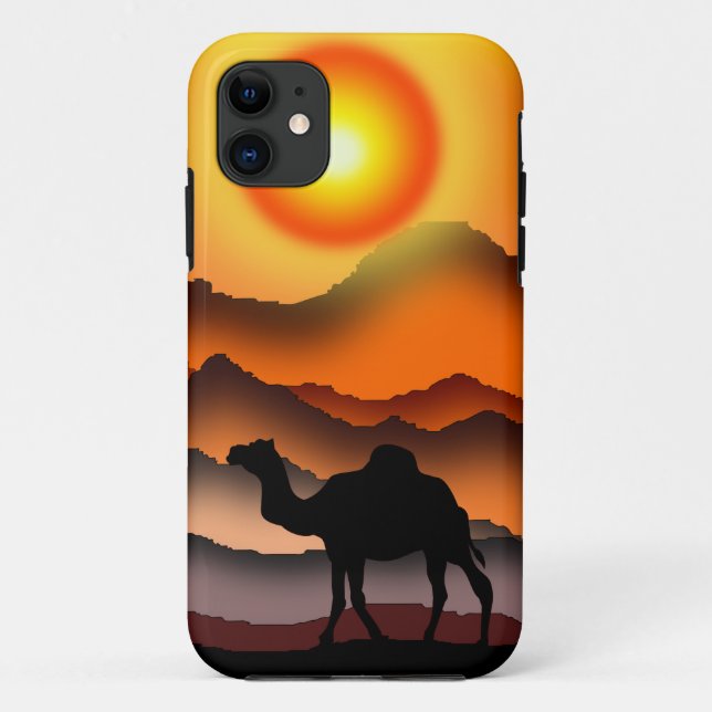 Coque iphone Sunset Camel (Dos)