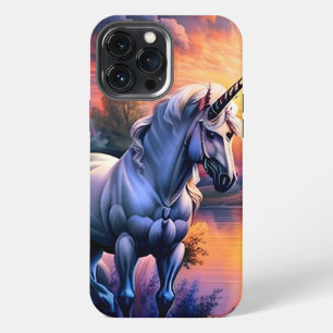 Etui iPhone 13 Pro Max Sunset Lake River Unicorn Seven