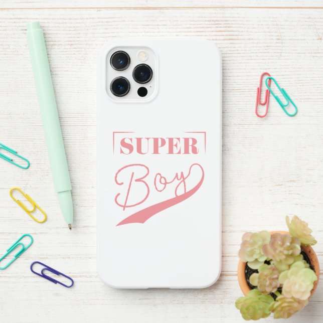 Coque iPhone Super Boy (Sur le bureau)