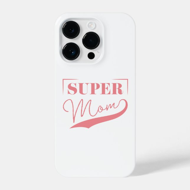 Coque iPhone Super Maman (Verso)