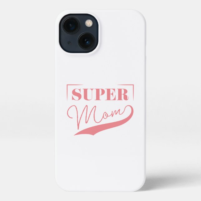Coque iPhone Super Maman (Verso)