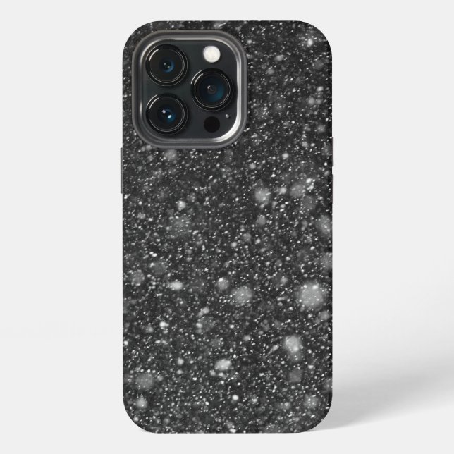 Coque iPhone Superposition de neige qui tombe (Dos)