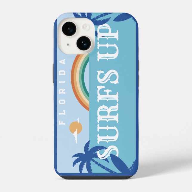 Coque iPhone SURFS customisés EN HAUT FLORIDE (Verso)