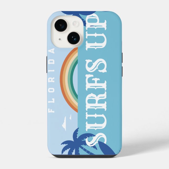 Coque iPhone SURFS customisés EN HAUT FLORIDE (Verso)