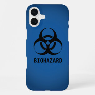 Coque iPhone 16 Plus Symbole de biodanger noir