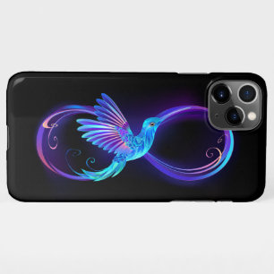Coque iPhone 11Pro Max Symbole de Neon Infinity par Glowing Hummingbird