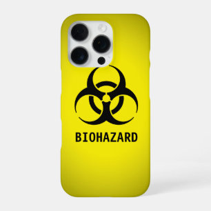 Coque iPhone 16 Pro Symbole de risque biologique noir