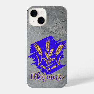 Coque Pour iPhone 14 Symbole national ukrainien tryzub fait d'épi de bl