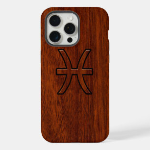 Symbole zioaque Pisces Symbole Brown en bois d'aca